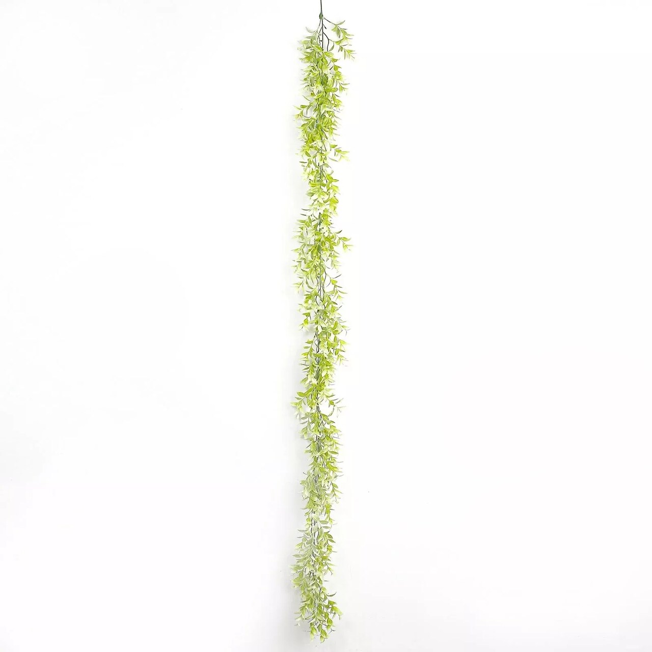 6.5 ft Green White Artificial Peperomia Tetragona Leaves Garland Party Events